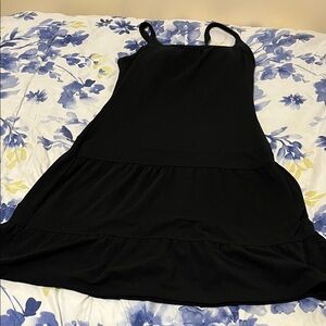 Prana Elegant Black Midi Dress